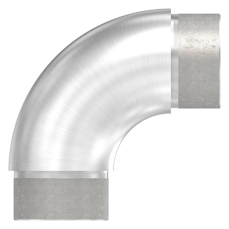 Rohrbogen 90°, für Rohr 42,4x2,0mm, V4A