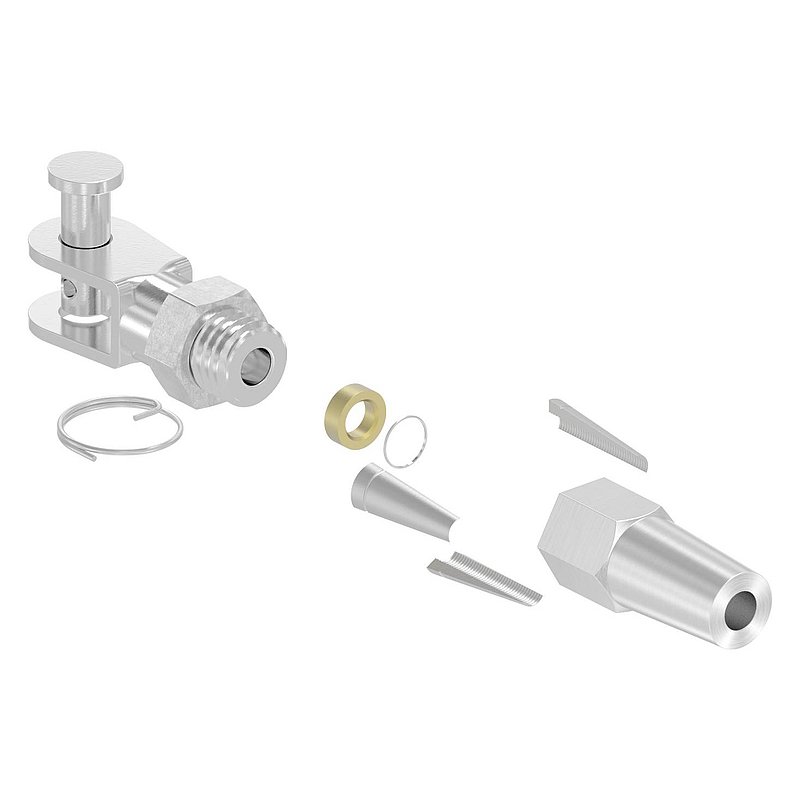 Fork terminal for self-assembly for cable Ø 5mm, AISI316