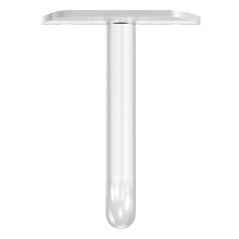Bügel Ø 12mm mit Handlaufanschlussplatte 42,4mm, V4A
