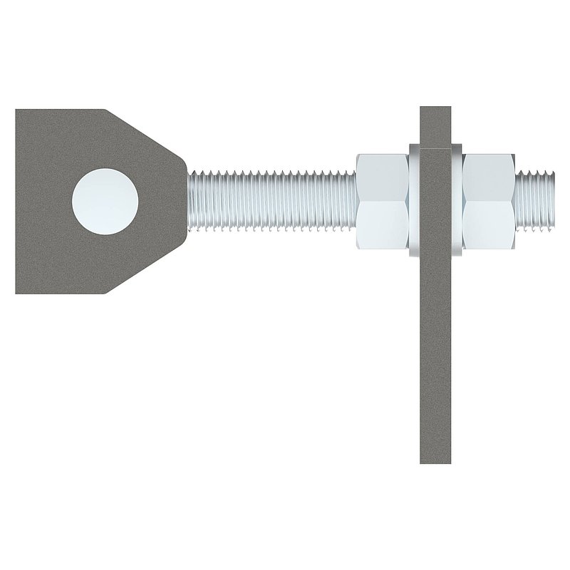 Door hinge M24, galvanised