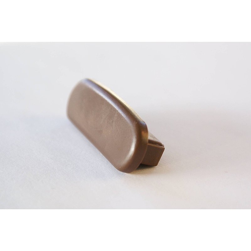 Endkappe für Kunststoffhandlauf für 40x8mm, tiefbraun