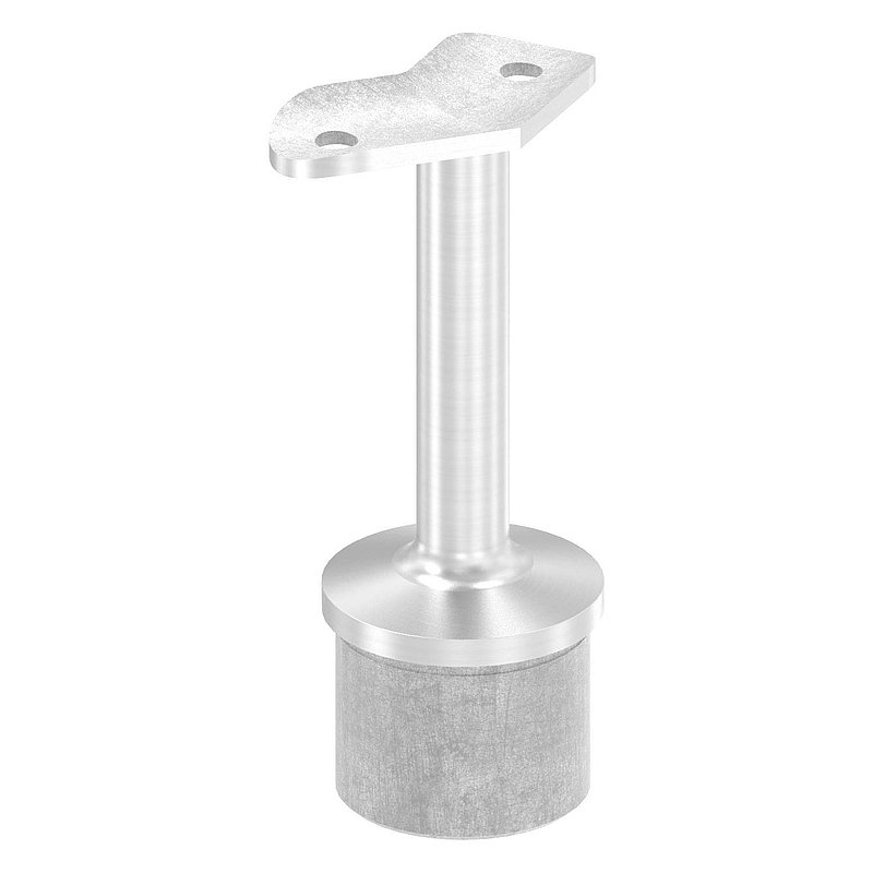 Tube end plug for tube 42.4x2.0mm, handrail connection plate 135°, AISI304