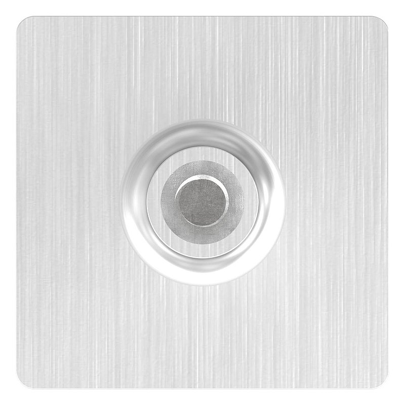 end plug with pin for pipe 40 x 40 x 3,0mm, height 80mm, with M6 inside thread, AISI304