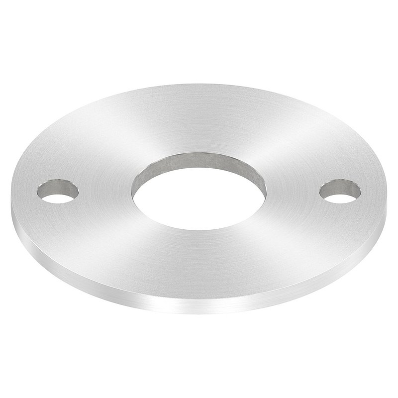 Plaque d'ancrage Ø 120x6mm, avec ponçage circulaire, V2A