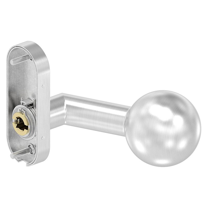 Drückerknopf, Ø 50mm, drehbar, V2A