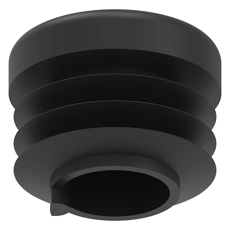 Kunststoffkappe für Rundrohr 21,3mm
