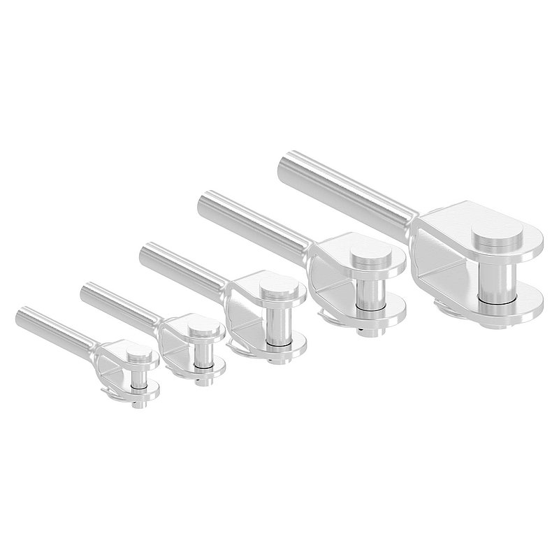 Châpe à sertir pour câble Ø 3mm, V4A