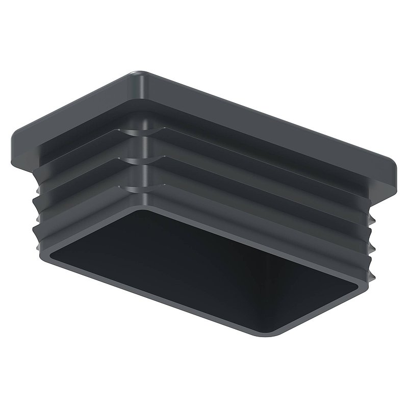 Kunststoffkappe für Rechteckrohr 50x30mm