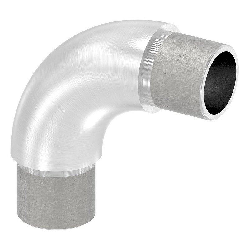Tube coudé à 90°, pour tube Ø 26,9x2,0mm, V4A