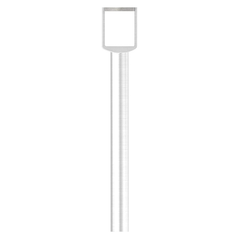 Stift mit Anschlussplatte für LED-Handlauf, voll, V2A
