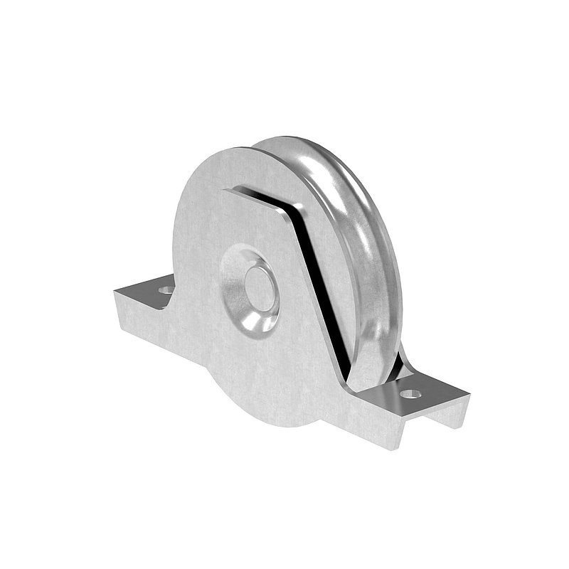 Schiebetorrolle mit Rundrille