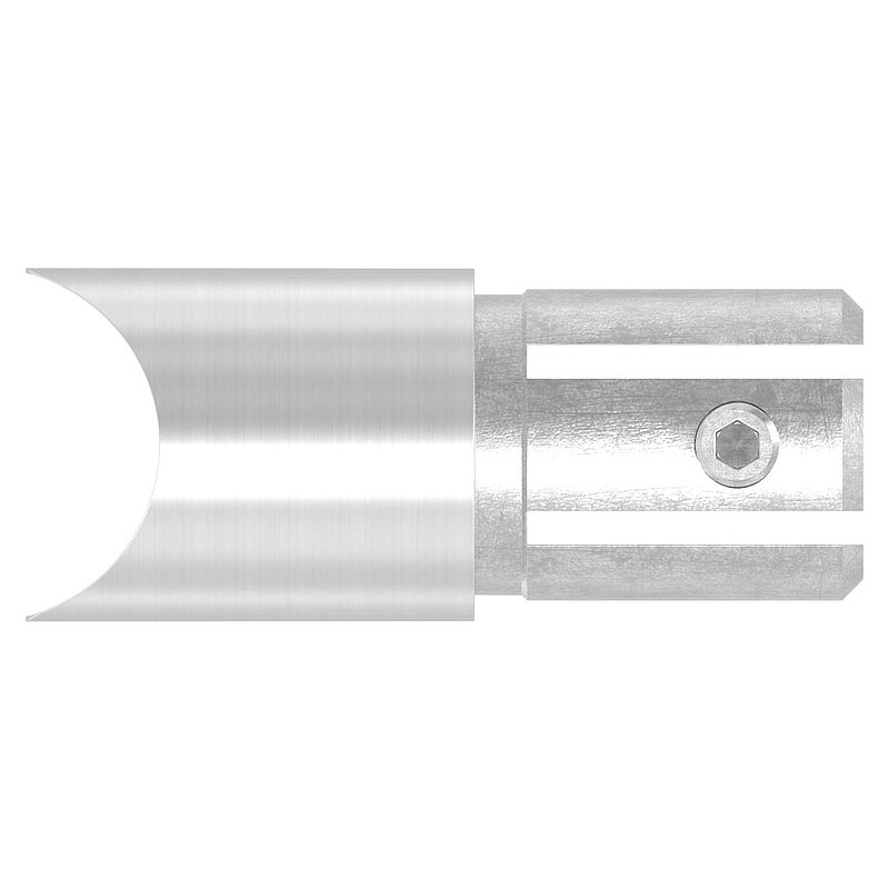 Anschlussstück 90°, Anschluss oben: 33,7mm, V2A