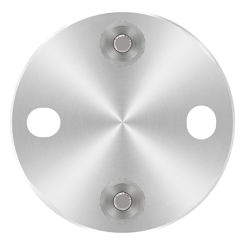 Wall mounting for railing posts 42.4 mm, AISI304