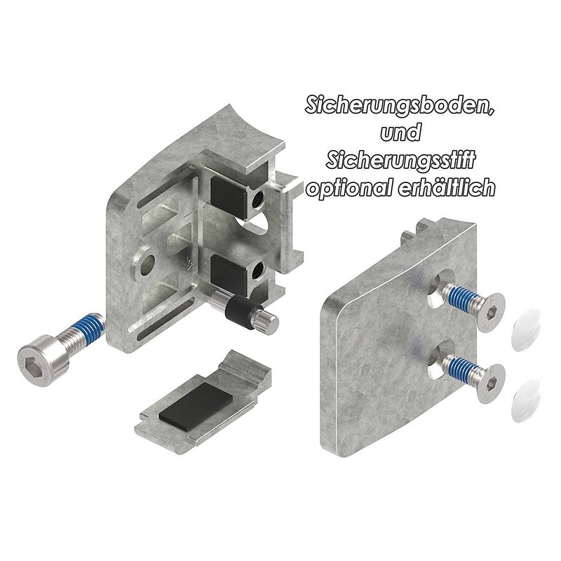 Pince à verre modèle 34, jonction: 60,3mm, zinc brut