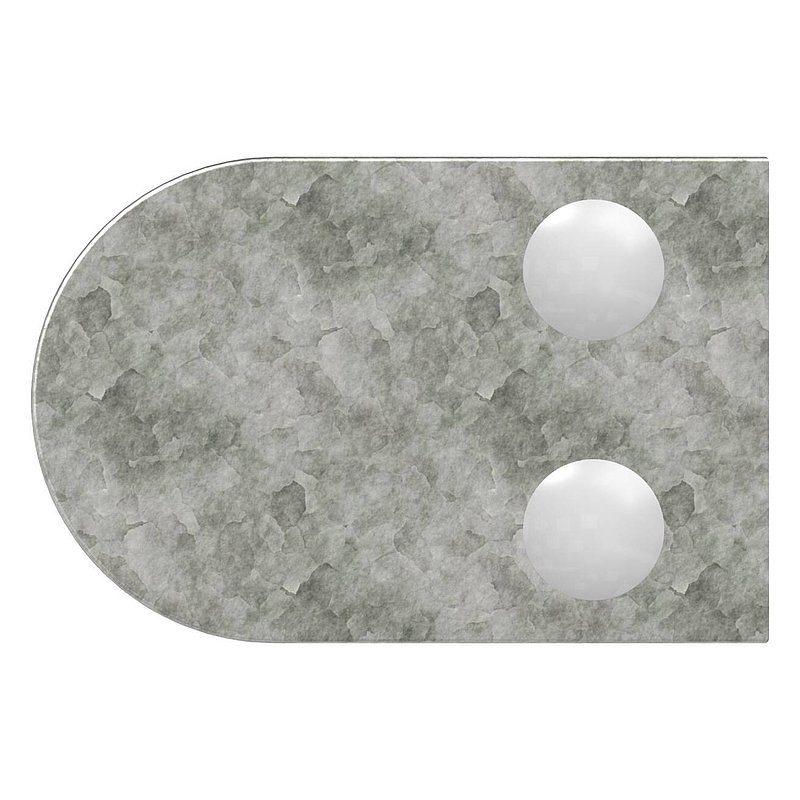 Pince à verre modèle 38, jonction: 48,3mm, zinc brut