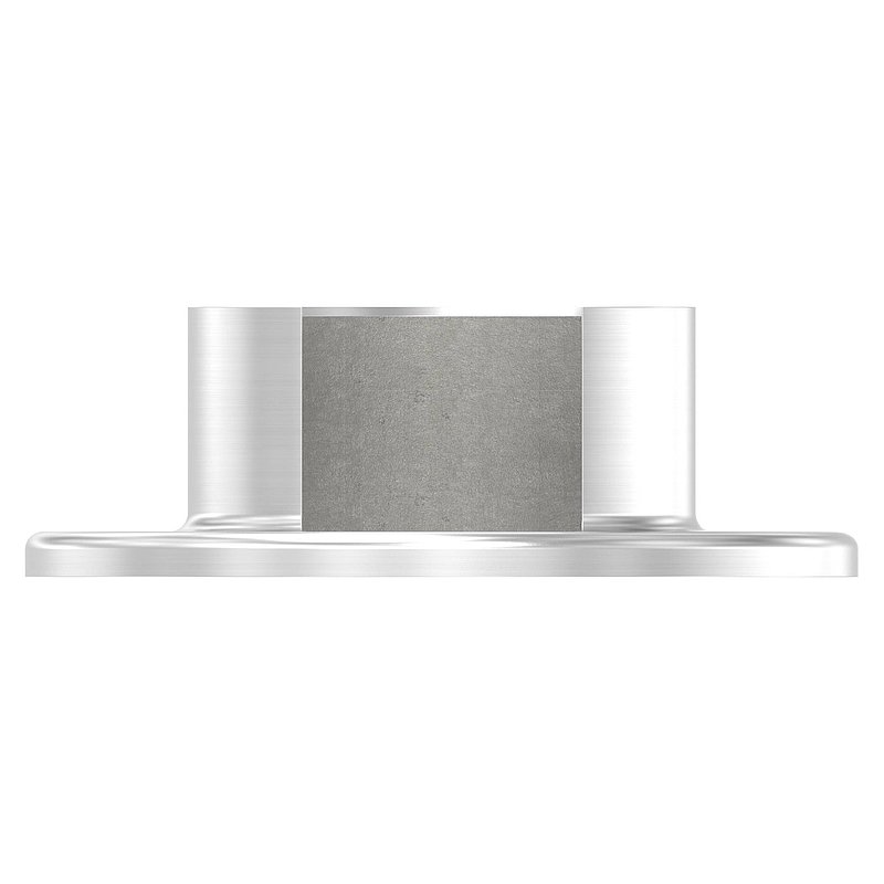 Embase murale pour tube à fond de gorge Ø 48,3mm, V2A