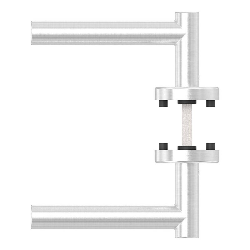 Pair of lever handles, rotatable, AISI304