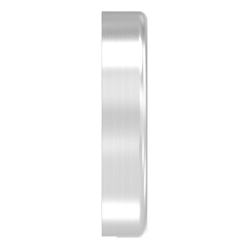 Pair of key escutcheons, for profile cylinder, AISI304