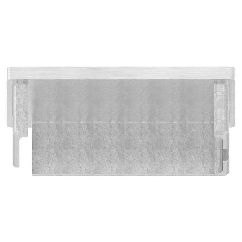 Push-in cap, for tube 80x40x2.0mm, AISI316