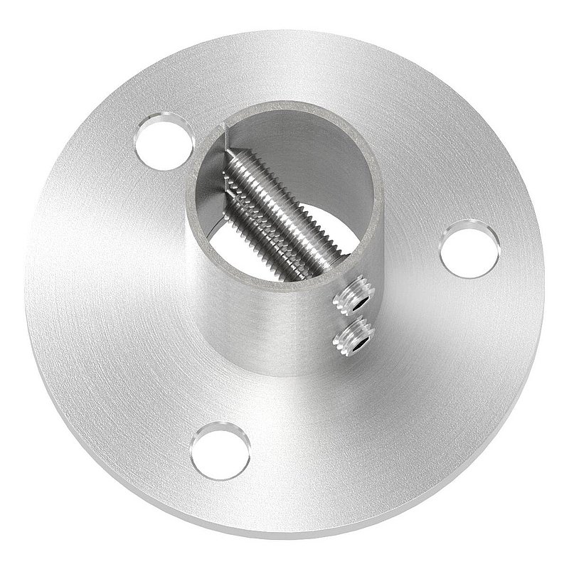 Wall and floor anchor, for tube 42.4x2.0mm, AISI304