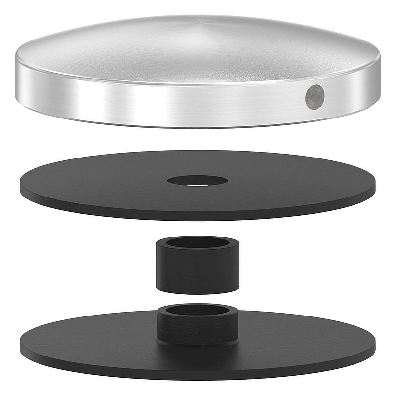 Partie supérieure du point de fixation 72mm, V2A
