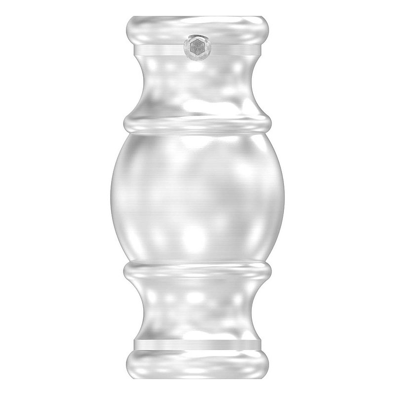 Zierhülse mit Durchgangsbohrung 12,5mm, V2A