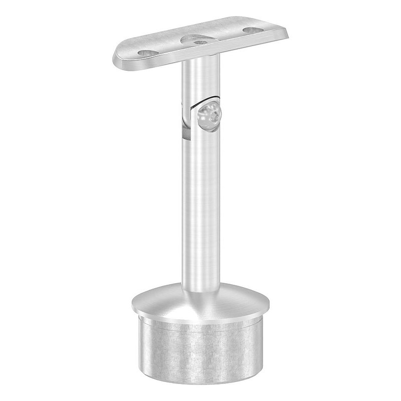 Tube end plug for tube 42.4x2.0mm, handrail connection plate: 42.4mm, AISI304