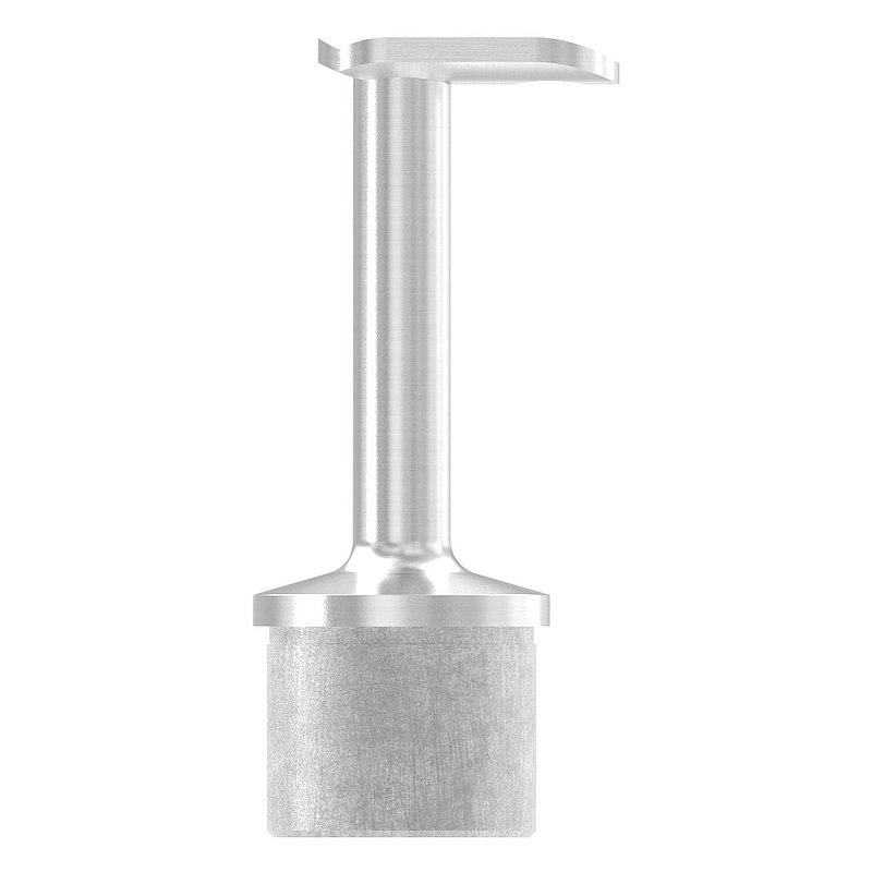 Tube end plug for tube 42.4x2.0mm, handrail connection plate 90°, AISI316