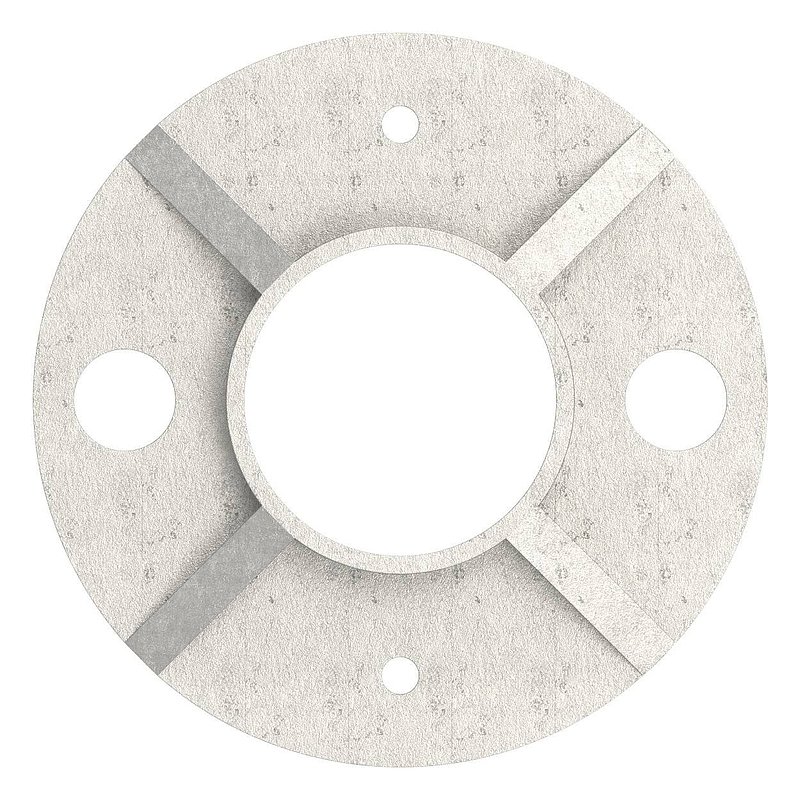 Ankerplatte, Ø 80x8mm, roh, V2A