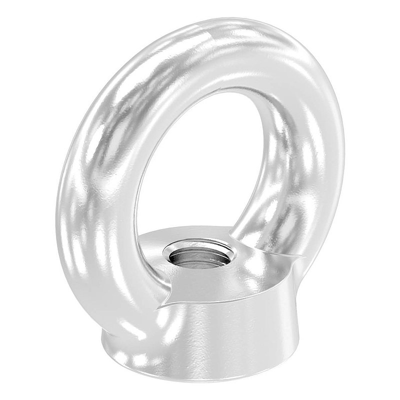 Ringmutter mit Innengewinde 6mm, V4A