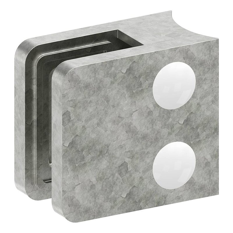 Glasklemme Mod. 11, Anschluss: 42,4mm, Zink roh