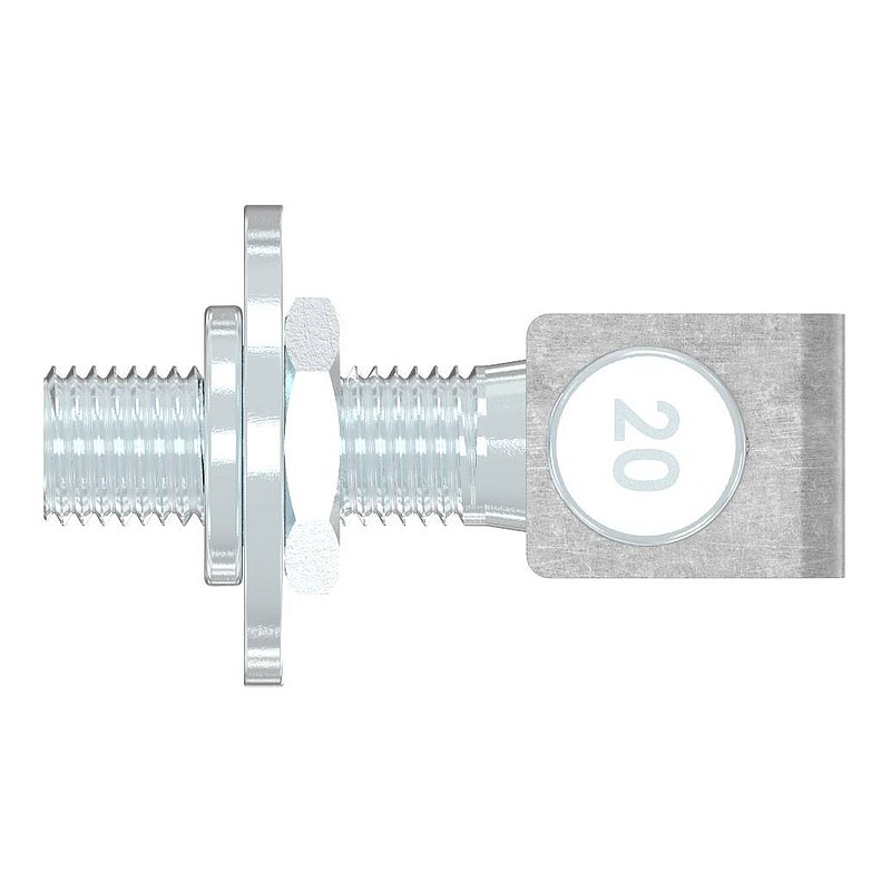 Door hinge M20, galvanised