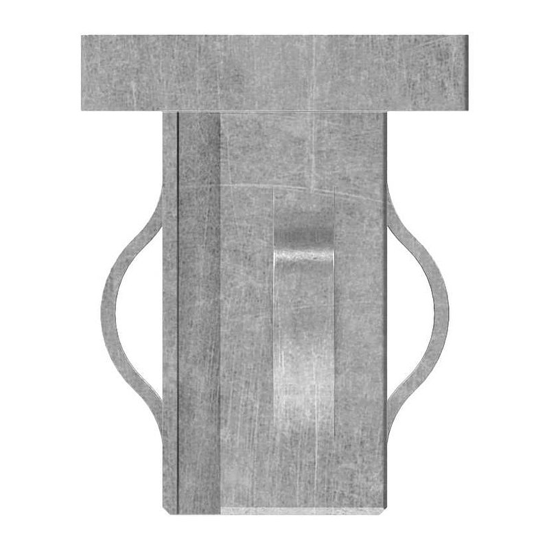 Steel end cap, for square tube 25x25mm