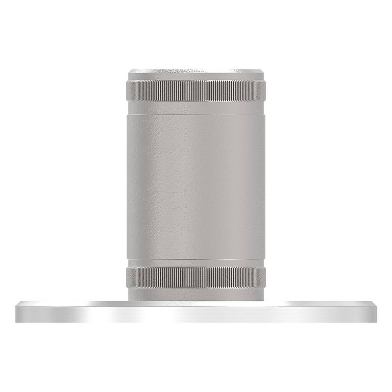 Wall and floor anchor with knurling, for tube 42.4x2.0mm, AISI316
