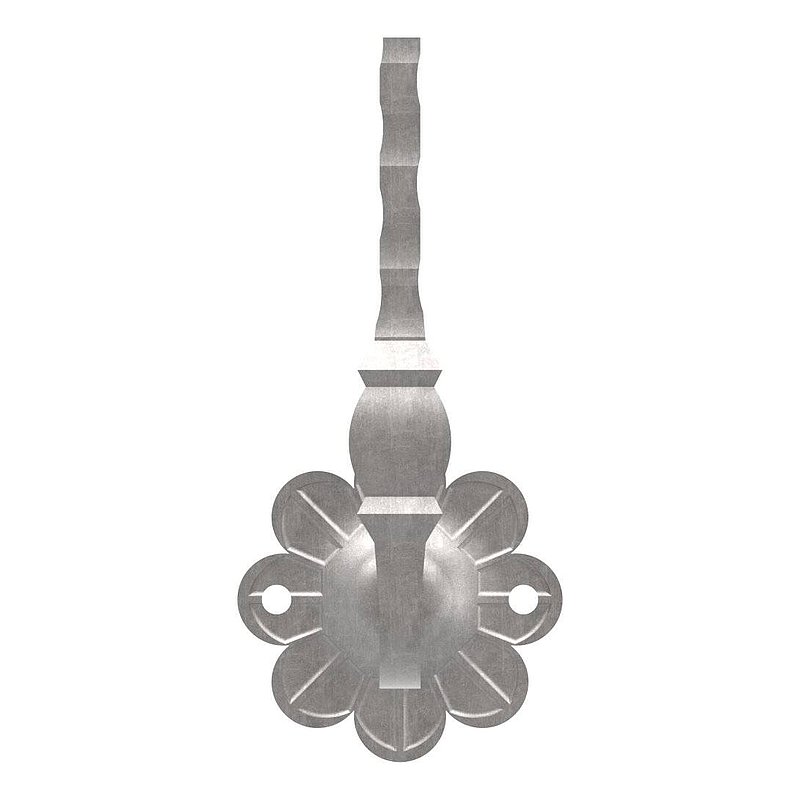Handlaufträger mit Ronde 93mm, flach