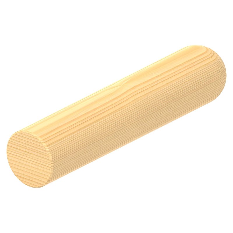 main courante en bois alouette Ø 42mm, longueur 200mm, laquée