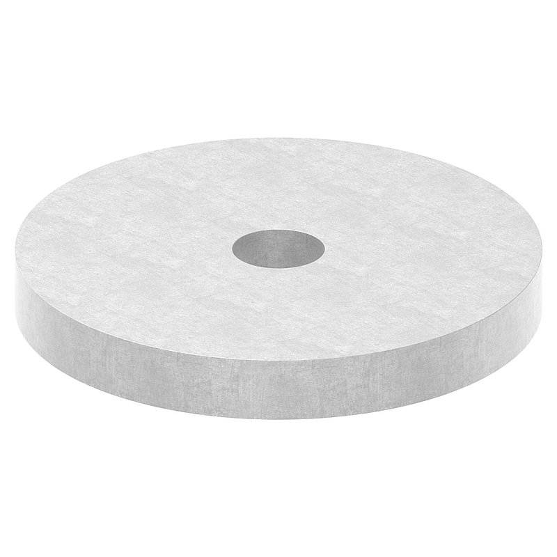 Lastverteilungsplatte rund, Ø80x10mm, Stahl feuerverzinkt