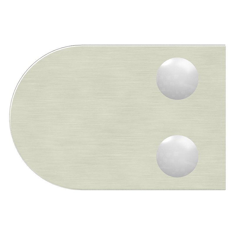 Glasklemme Mod. 38, Anschluss: 60,3mm, VA-Effekt