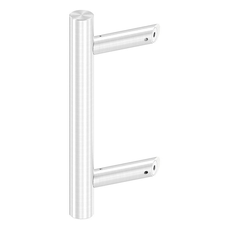 Poignée de porte avec support incliné à 45° avec L: 300mm, V2A