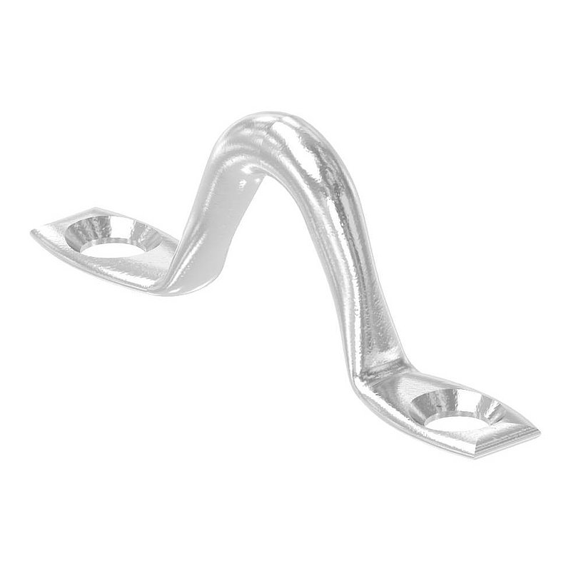 Oeillet de fixation sans plaque, fer rond : Ø 4mm, V4A