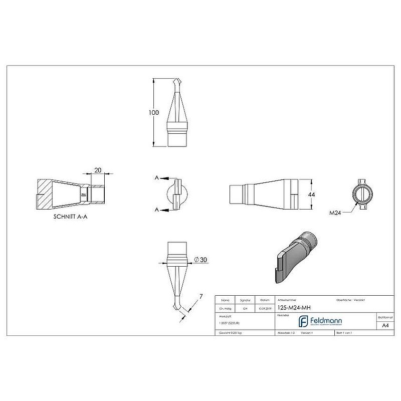 Wall sleeves M24 galvanised
