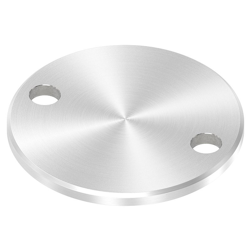 Anchor plate Ø 100x6mm, with bevelled edge and chamfer, AISI304