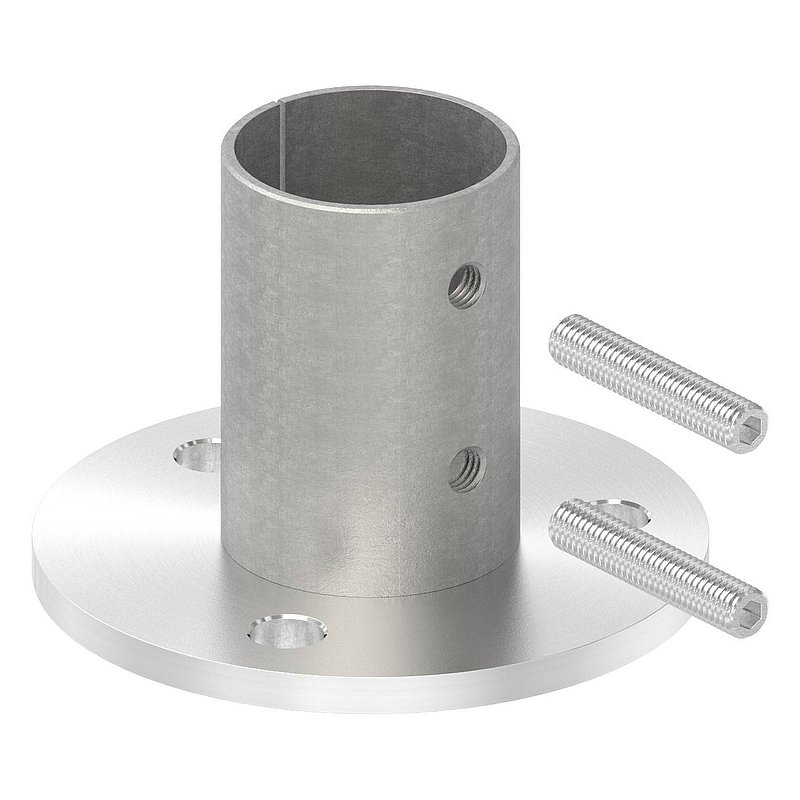 Wall and floor anchor, for tube 48.4x2.0mm, AISI304