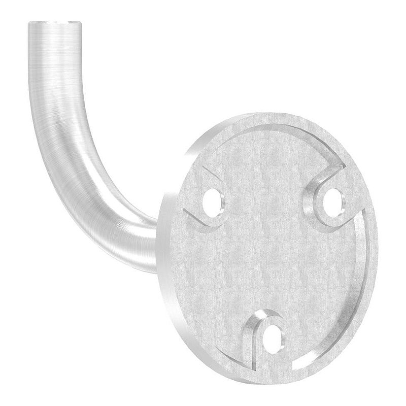 Handrail bracket for welding, (round plate and bracket welded), AISI304