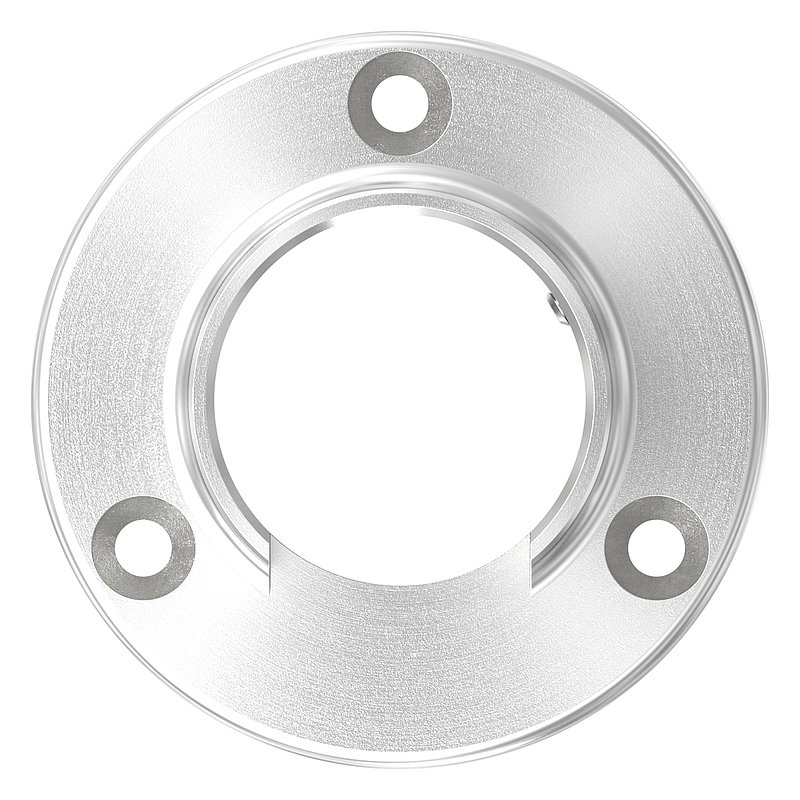 Embase murale pour tube à fond de gorge Ø 42,4mm, V2A