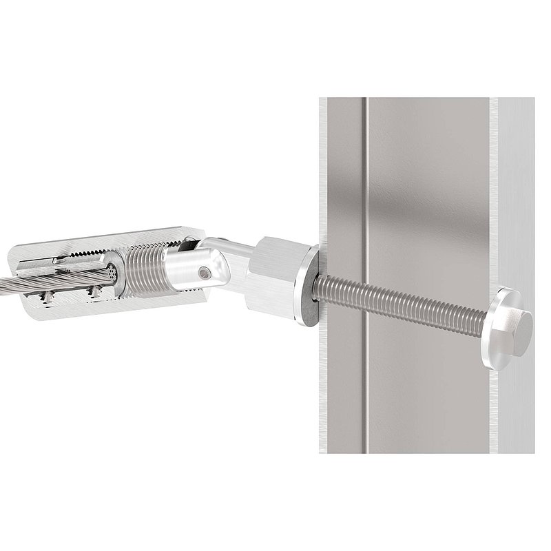Gewindeterminal zur Selbstmontage, Seil 5mm, V2A