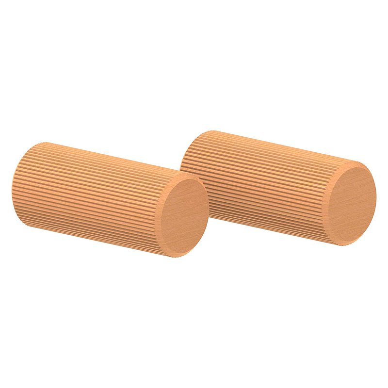 Coude à 45° pour main courante en bois de chêne, Ø 42,4 mm