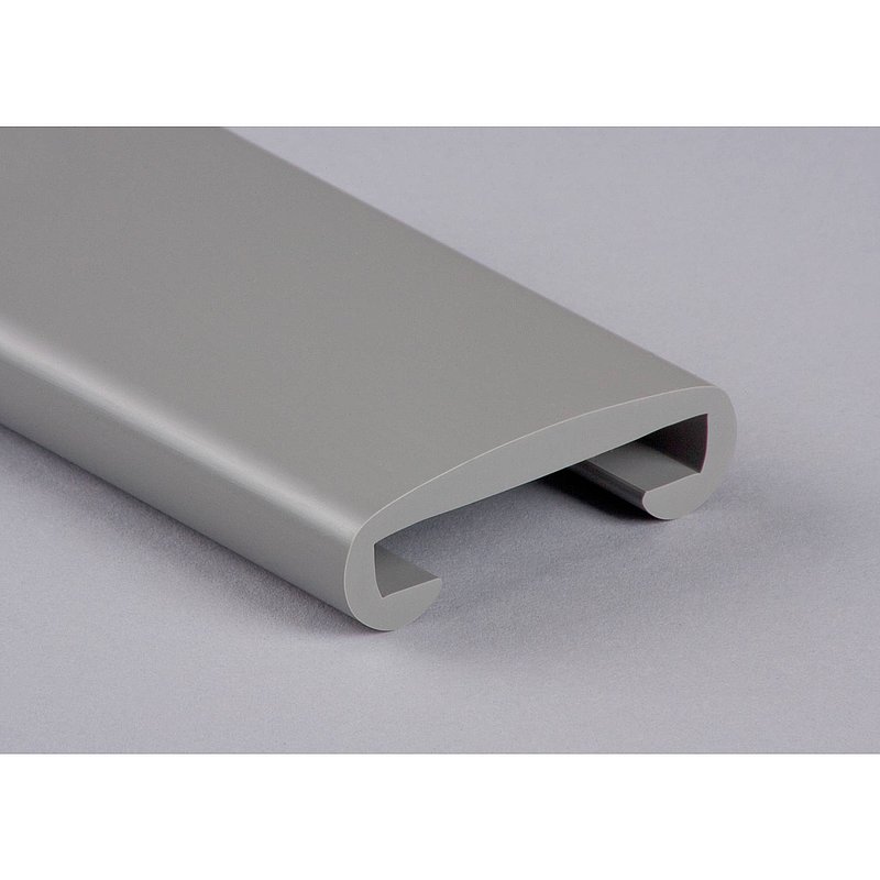 Kunststoffhandlauf für 50x8mm, verkehrsgrau