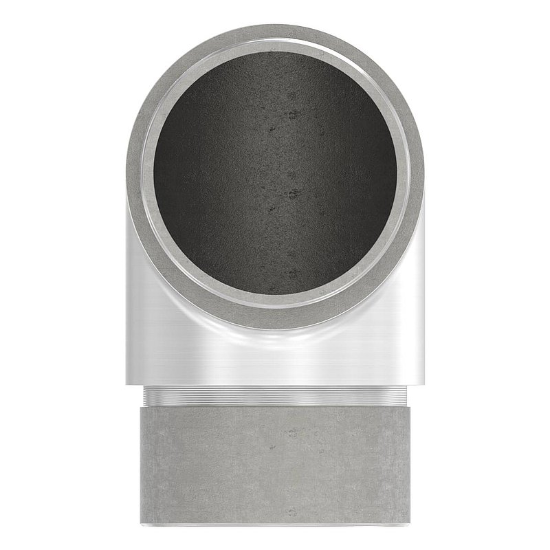 Eckstück 90° kurz, für Rohr 42,4 x 2,0mm, V2A