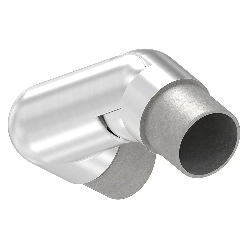 Joint piece left, for tube 42.4x2.0mm, AISI304